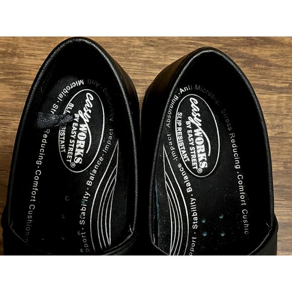 Easy Works by Easy Street slip-on black Mules women size 8M - Picture 3 of 8
